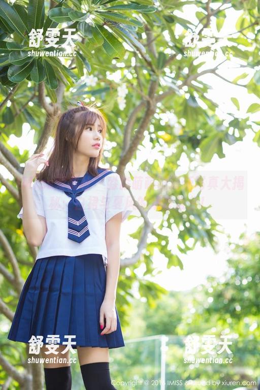 IMiss爱蜜社 - 淼淼萌萌哒最新写真大揭秘：白裙与夏风的难舍难分！